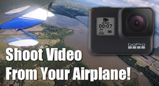 GoPro Garmin Virb shoot video from your airplane