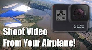 GoPro Garmin Virb shoot video from your airplane
