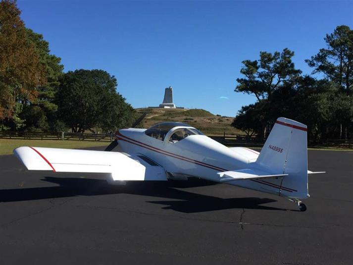 Robert Vess' RV-7 at the place where it all began: Kitty Hawk, NC